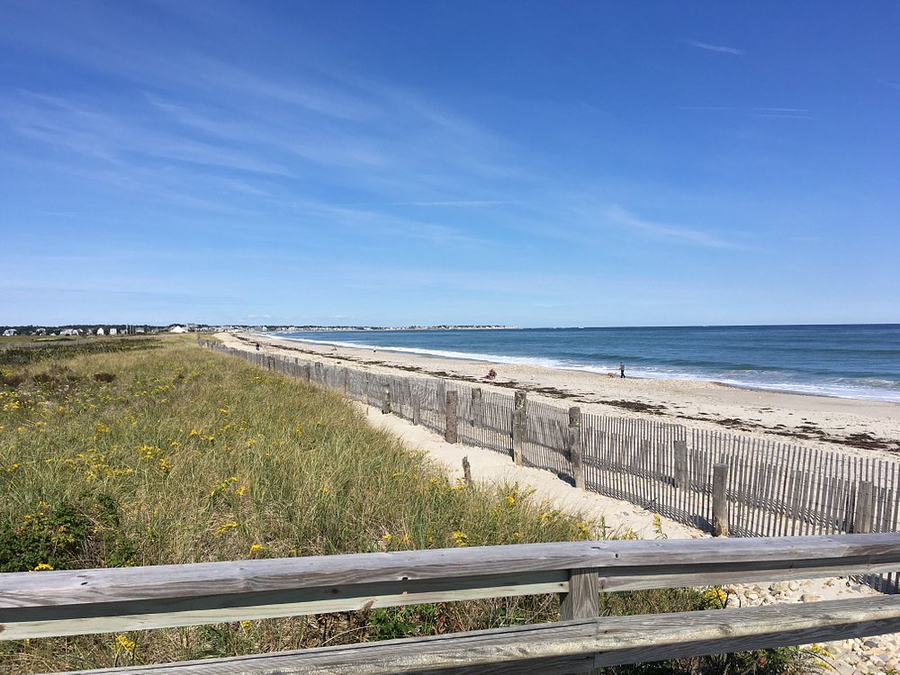 Duxbury Beach shoreline in Duxbury Massachusetts