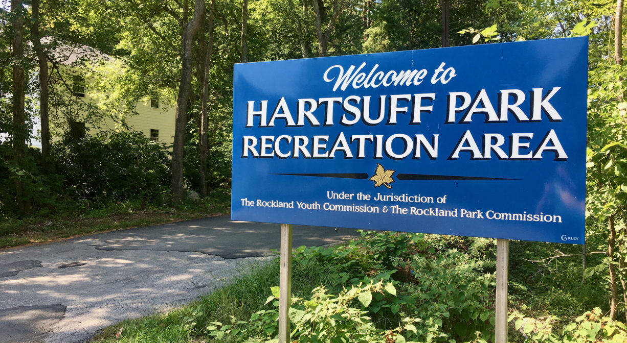 Hartstuff Park greenspace in Rockland Massachusetts